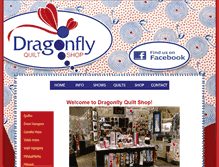 Tablet Screenshot of dragonflyquiltshop.net